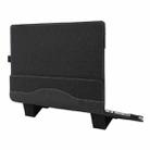 For MicroSoft Surface Laptop 15 inch Leather Laptop Shockproof Protective Case with Stand(Black) - 1