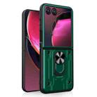 For Motorola Razr 50 Ultra Magnetic Holder TPU+PC Phone Case(Dark Green) - 1