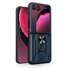 For Motorola Razr 50 Magnetic Holder TPU+PC Phone Case(Grey) - 1