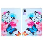 For Xiaomi Redmi Pad SE Colored Drawing Leather Tablet Case(Two Butterflies) - 1