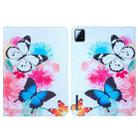 For Xiaomi Pad 6S Pro 12.4 Colored Drawing Leather Tablet Case(Two Butterflies) - 1