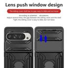 For Google Pixel 9 / 9 Pro Sliding Camshield TPU+PC Phone Case with Card Slot(Grey) - 3