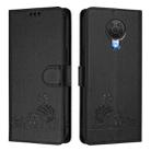 For Nokia G20 / G10 Cat Rat Embossed RFID Leather Phone Case with Lanyard(Black) - 2