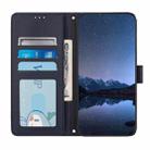 For Nokia C01 Plus / C1 2nd Edition Cat Rat Embossed RFID Leather Phone Case with Lanyard(Blue) - 3