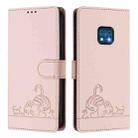 For Nokia XR20 Cat Rat Embossed RFID Leather Phone Case with Lanyard(Pink) - 2