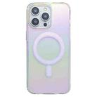 For iPhone 15 Pro Gradient Color MagSafe Airbag Full Coverage Phone Case(Rainbow) - 1