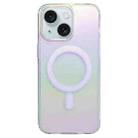 For iPhone 15 Gradient Color MagSafe Airbag Full Coverage Phone Case(Rainbow) - 1