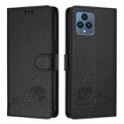 For T-Mobile REVVL 6 / 6x 5G Cat Rat Embossed RFID Leather Phone Case with Lanyard(Black) - 2