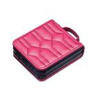 For Samsung Galaxy Z Flip3 V-shaped Crossbody Lanyard Leather Phone Case(Rose Red) - 3