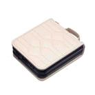 For Samsung Galaxy Z Flip3 V-shaped Crossbody Lanyard Leather Phone Case(Beige) - 3