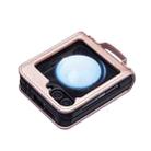 For Samsung Galaxy Z Flip7 Wave-shaped Crossbody Lanyard Leather Phone Case(Rose Gold) - 3