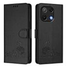 For UMIDIGI Note 90 Cat Rat Embossed RFID Leather Phone Case with Lanyard(Black) - 2