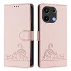 For UMIDIGI Note 100 Cat Rat Embossed RFID Leather Phone Case with Lanyard(Pink) - 2