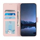 For UMIDIGI Note 100 Cat Rat Embossed RFID Leather Phone Case with Lanyard(Pink) - 3