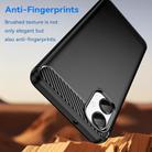 For Samsung Galaxy A06 5G Carbon Fiber Brushed Texture TPU Phone Case(Black) - 3