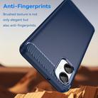 For Samsung Galaxy A06 5G Carbon Fiber Brushed Texture TPU Phone Case(Blue) - 3