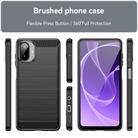 For Samsung Galaxy A07 4G Carbon Fiber Brushed Texture TPU Phone Case(Black) - 2