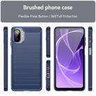 For Samsung Galaxy A07 4G Carbon Fiber Brushed Texture TPU Phone Case(Blue) - 2
