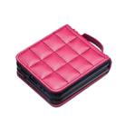 For Samsung Galaxy Z Flip4 Square-shaped Crossbody Lanyard Leather Phone Case(Rose Red) - 3