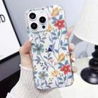 For iPhone 15 Pro Dual-side Laminating IMD PC Hybrid TPU Phone Case(Lotus) - 2