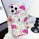 For iPhone 14 Pro Dual-side Laminating IMD PC Hybrid TPU Phone Case(Cop-rose) - 2