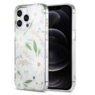 For iPhone 12 Pro Max Dual-side Laminating IMD PC Hybrid TPU Phone Case(White Daisy) - 1