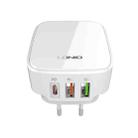 LDNIO Q334 32W Type-C + Dual USB Port Charger with 1m Micro USB Data Cable, Plug Type:EU Plug(White) - 2