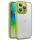 For iPhone 16 Pro Hardware Side Cooling Skin Feel Frosted Phone Case with Lens Film(Green) - 1