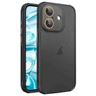 For iPhone 16 Plus Side Cooling Skin Feel Frosted Phone Case(Black) - 1