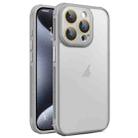 For iPhone 15 Pro Max Hardware Side Cooling Skin Feel Frosted Phone Case with Lens Film(Grey) - 1