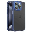 For iPhone 15 Pro Max Hardware Side Cooling Skin Feel Frosted Phone Case with Lens Film(Blue) - 1