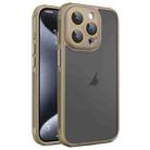 For iPhone 15 Pro Max Hardware Side Cooling Skin Feel Frosted Phone Case with Lens Film(Gold) - 1