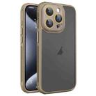 For iPhone 15 Pro Hardware Side Cooling Skin Feel Frosted Phone Case with Lens Film(Gold) - 1