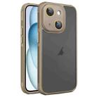 For iPhone 15 Plus Hardware Side Cooling Skin Feel Frosted Phone Case with Lens Film(Gold) - 1