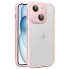 For iPhone 15 Side Cooling Skin Feel Frosted Phone Case(Pink) - 1