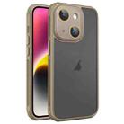 For iPhone 14 Plus Hardware Side Cooling Skin Feel Frosted Phone Case with Lens Film(Gold) - 1