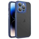 For iPhone 14 Pro Side Cooling Skin Feel Frosted Phone Case(Blue) - 1