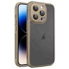 For iPhone 14 Pro Max Hardware Side Cooling Skin Feel Frosted Phone Case with Lens Film(Gold) - 1