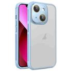 For iPhone 13 Hardware Side Cooling Skin Feel Frosted Phone Case with Lens Film(Sky Blue) - 1