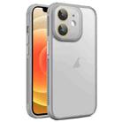 For iPhone 12 Hardware Side Cooling Skin Feel Frosted Phone Case with Lens Film(Grey) - 1