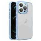 For iPhone 12 Pro Max Side Cooling Skin Feel Frosted Phone Case(Sky Blue) - 1