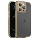 For iPhone 12 Pro Max Hardware Side Cooling Skin Feel Frosted Phone Case with Lens Film(Gold) - 1