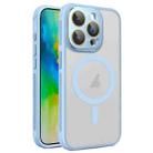 For iPhone 16 Pro Side Cooling Skin Feel Frosted MagSafe Magnetic Phone Case(Sky Blue) - 1