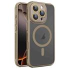 For iPhone 16 Pro Hardware Side Cooling Skin Feel Frosted MagSafe Magnetic Phone Case with Lens Film(Gold) - 1