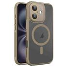 For iPhone 16 Plus Hardware Side Cooling Skin Feel Frosted MagSafe Magnetic Phone Case with Lens Film(Gold) - 1