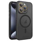 For iPhone 15 Pro Max Hardware Side Cooling Skin Feel Frosted MagSafe Magnetic Phone Case with Lens Film(Black) - 1