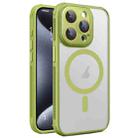 For iPhone 15 Pro Max Side Cooling Skin Feel Frosted MagSafe Magnetic Phone Case(Green) - 1