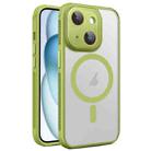 For iPhone 15 Side Cooling Skin Feel Frosted MagSafe Magnetic Phone Case(Green) - 1