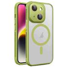 For iPhone 14 Side Cooling Skin Feel Frosted MagSafe Magnetic Phone Case(Green) - 1