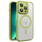 For iPhone 13 Pro Hardware Side Cooling Skin Feel Frosted MagSafe Magnetic Phone Case with Lens Film(Green) - 1